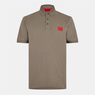 HUGO BOSS Hugo Heren Deruso Poloshirt (Medium Grijs)