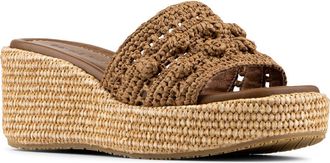 Donald J Pliner Jakki Platform Wedge Sandal in Saddle at Nordstrom, Size 6.5