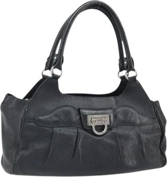 Ferragamo Pre-owned Handbags, female, Black, Size: ONE SIZE Pre-owned Handbag