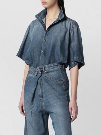 Darkpark denim oversized short-sleeve shirt