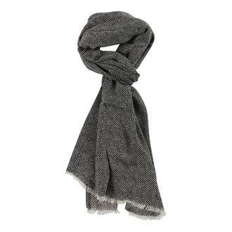 Altea Sciarpa a Spina di Pesce - - Accessories - Uomo - Nero - ONE SIZE