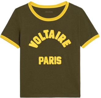 Zadig&Voltaire T Shirt Verde-Donna