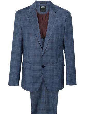 Ermenegildo Zegna single-breasted wool suit - Blue