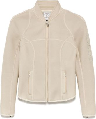 Chanel 2003 sport line logo jacket - Neutrals