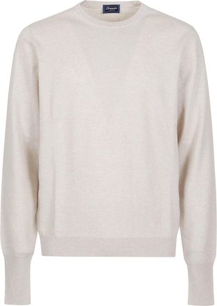 Drumohr Finely Knit Cashmere Round-Neck Sweater