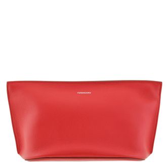 Ferragamo Leather Zip Pouch