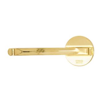 Versace Womens Gold Metal Medusa Hair Clip Pins Claws & Clips