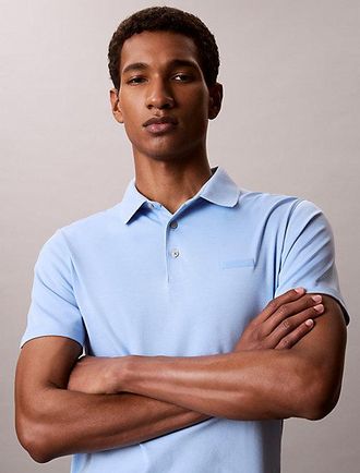 Calvin Klein Slim polo van katoen met embleem