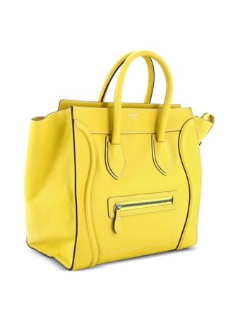 Celine Luggage Bag Grainy Leather Mini tote bag - Yellow