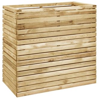 vidaXL Arriate De Madera De Pino Impregnada 100x50x100 Cm Vidaxl