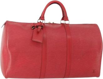 Louis Vuitton Pre-owned Weekend Bags, female, Red, Size: ONE SIZE Pre-owned Vintage Boston Bag