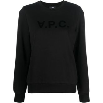 A.P.C. Sweatshirt - Dames - Sweatshirts - Zwart - S - Katoen - Hoodies & sweatvesten