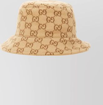 Gucci wide brim soft texture hat