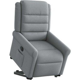 vidaXL Vidaxl - Sill&oacute;n El&eacute;ctrico Reclinable Elevable De Tela Gris Claro