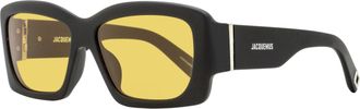 Jacquemus Womens Croisiere Rectangular Sunglasses JAC60S 005 Matte Black 56mm