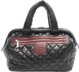 Chanel Pre-owned Coco Cocoon Lambskin Tote Bag - Dames - Vintage Handtas - Zwart - ONE Size - Leer - Vintage