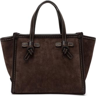 Gianni Chiarini Miss Marcella Brown Suede Handbag