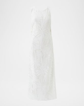 Melissa Odabash Jada Palm Lace Maxi Dress