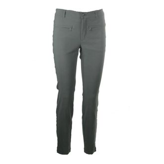 C.Ro Charcoal Zip Leggings - female - C.Ro - Slim-fit Trousers - Green - 3XL - Trousers