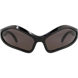 Balenciaga 77mm Cat Eye Sunglasses in Black Black Grey at Nordstrom Rack