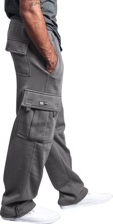 Generic Joggers for Men Cargo Sweatpants with Pockets Baggy Plus Size Drawstring Waist Open Leg Big and Tall Workout Pants Athletic Sweat Pants(11 Joggers,4X-