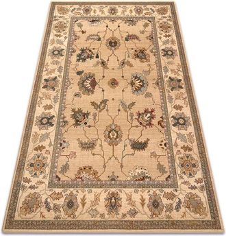 RugsX Wool carpet POLONIA Loare frame cream beige 200x300 cm