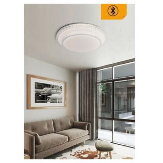 Trade Shop Trade Shop Traesio - Trade Shop - Plafoniera Led Bt 60w Rotonda Lampadario Soffitto Cct Luce 3000k-6500k Pn-12-3c