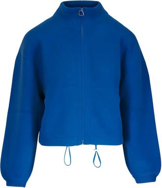 Akris Cardigan con zip Twilight - Blu