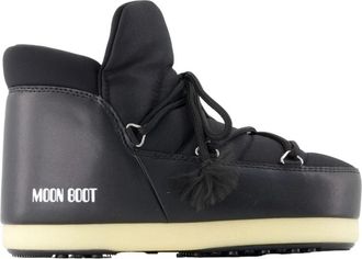 Moon Boot Zwarte Enkellaarzen - Synthetisch Materiaal - Dames - Winterlaarzen - Zwart - 39 EU - Polyester - Schoenen