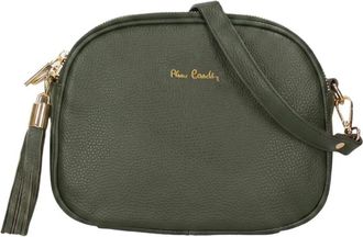 Pierre Cardin Crossbody Tas - Dames - Schoudertassen - Groen - ONE Size - Leer - Tassen