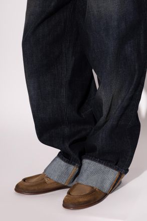 Dolce & Gabbana Panfilo Suede Shoes, Mens, Brown