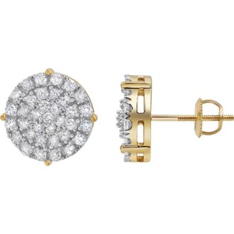 LuvMyJewelry Dartboard 14K Yellow Gold Diamond Stud Earrings - 0.93ct. at Nordstrom