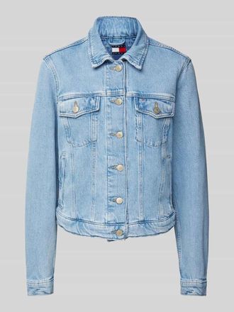 Tommy Jeans Jeansjacke mit Brustpattentaschen in Hellblau, Gr&ouml;&szlig;e S