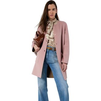 Gerard Darel Precilia Reversible Coat in Pink at Nordstrom, Size 12