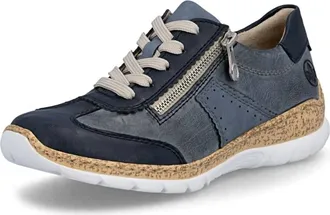 Rieker Womens Trainer Shoes In Blue
