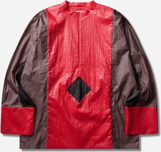 Kiko Kostadinov Men s Hertel Stripe Pullover Crimson
