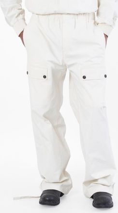 Ferragamo Drawstring Linen Trouser, Brand Size 50 (US Size 34)