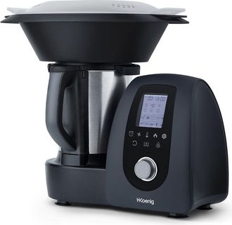 H.Koenig Hkoenig - Hk8 Robot De Cocina Multifunci&oacute;n, Robot Inteligente Profesional, Potencia 100 W, 15 Programas De Cocinado, 10 Velocidades, Capacidad 2.5 L, 