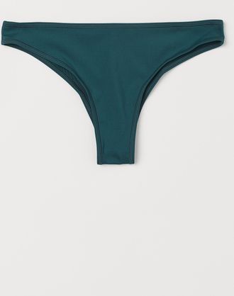 H&M Bikinihose Brazilian - Dunkelgr&uuml;n
