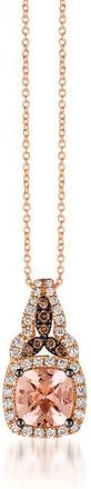 Le Vian Ladies Peach Morganite Necklaces set in 14K Strawberry Gold