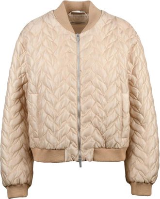 PESERICO Centogrammi Quilted Coat With Ribbed Details