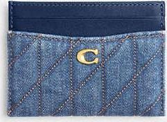 Coach Essential Card Case With Quilting