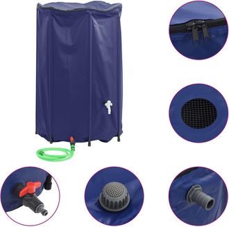 vidaXL Dep&oacute;sito De Agua Plegable Con Grifo Pvc 1000 L Vidaxl