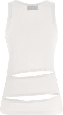 Coperni Womens White Organic Cotton Tank Tops