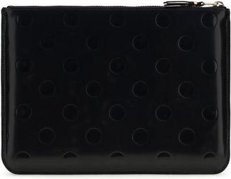 Comme Des Gar&ccedil;ons Mens Black Calf Leather Bos Taurus Wallet
