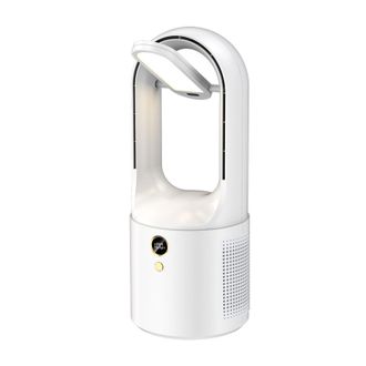 OEM Ventilador De Escritorio Turbo Sin Aspas, Recargable Por Usb, Bater&iacute;a De 2000 Mah, Mini Ventilador Port&aacute;til Silencioso, 6 Velocidades, Luz Nocturna Le