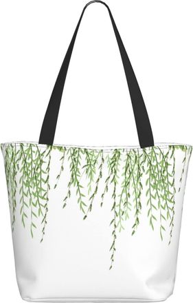 AOOEDM Watercolor Leaves Ladies Shopping Bag 13x11x7in.The Perfect ValentineS Day Gift.It Is The Best ValentineS Day Gift For Mom, Daughter, Wife,Etc