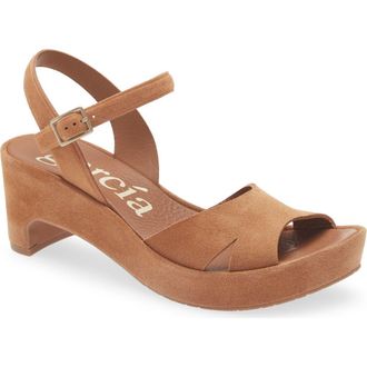 Pedro Garcia Dido Suede Ankle Strap Sandal in Adobe Castoro at Nordstrom, Size 10.5Us