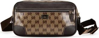 Gucci Pre-owned Cross Body Bags, female, Brown, Size: ONE SIZE Pre-owned Vintage Monogram Canvas Crossbody Bag