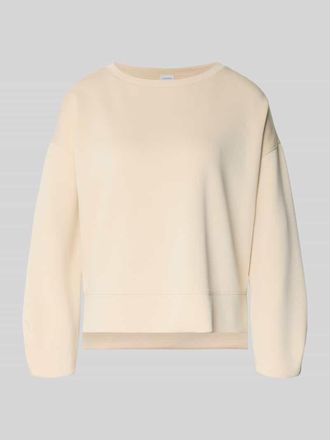 Comma Relaxed Fit Sweatshirt mit Viskose-Anteil in Sand, Gr&ouml;&szlig;e 34